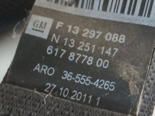 bontott OPEL ASTRA J Első Biztonsági Öv Pár (Feszítővel)