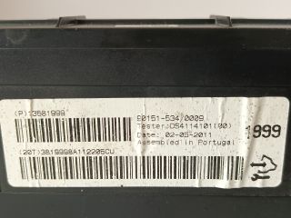 bontott OPEL ASTRA J Fűtés Vezérlő Modul