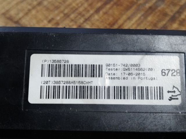 bontott OPEL ASTRA J Fűtés Vezérlő Modul