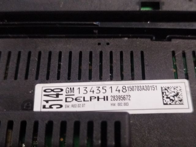 bontott OPEL ASTRA J Fűtéskapcsoló (manuális klímás)