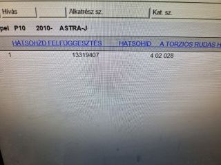 bontott OPEL ASTRA J Hátsó Híd (Tárcsafékes)