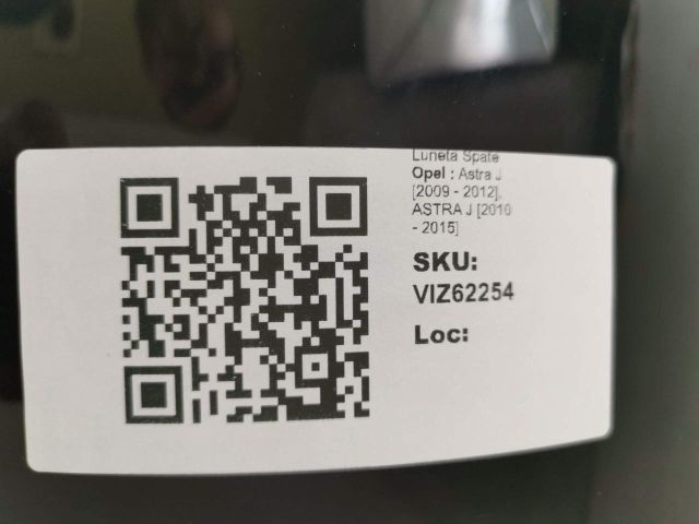 bontott OPEL ASTRA J Hátsó Szélvédő