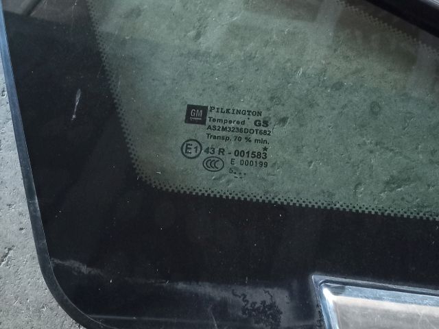 bontott OPEL ASTRA J Jobb A Oszlop Oldalablak Üveg