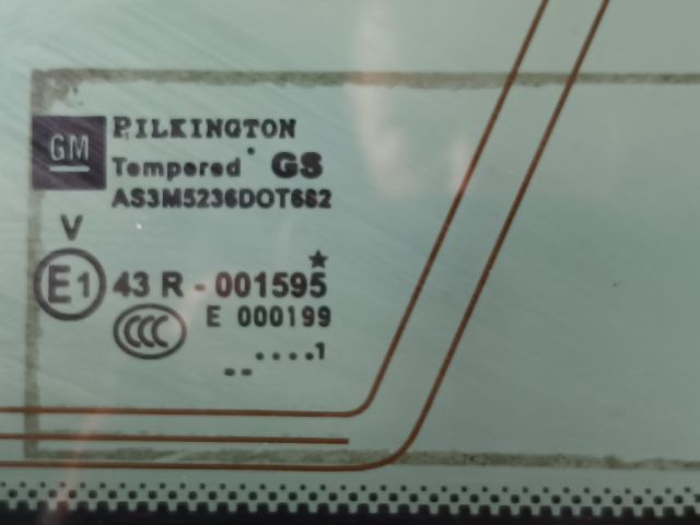 bontott OPEL ASTRA J Jobb C Oszlop Oldalablak Üveg