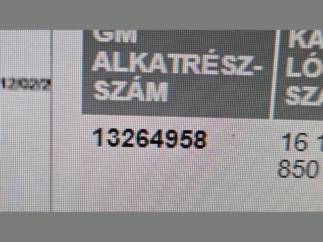 bontott OPEL ASTRA J Jobb C Oszlop Oldalablak Üveg