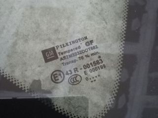 bontott OPEL ASTRA J Jobb C Oszlop Oldalablak Üveg