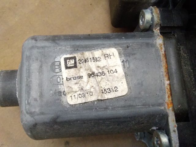 bontott OPEL ASTRA J Jobb első Ablakemelő Szerkezet (Elektromos)