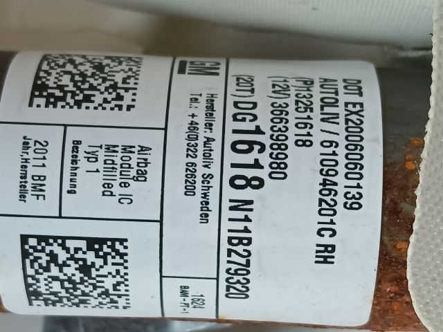 bontott OPEL ASTRA J Jobb első Függöny Légzsák