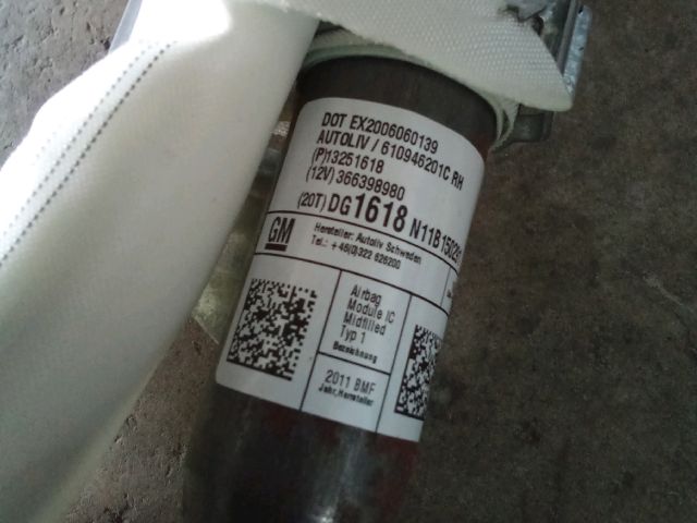 bontott OPEL ASTRA J Jobb első Függöny Légzsák