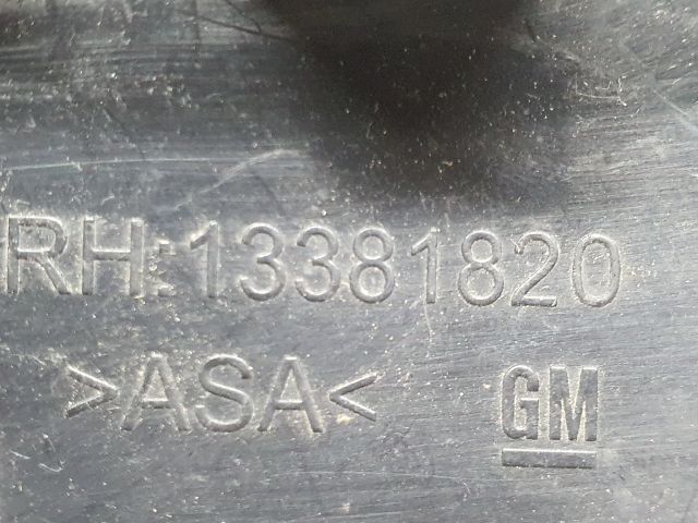 bontott OPEL ASTRA J Jobb első Lökhárító Vakborítás