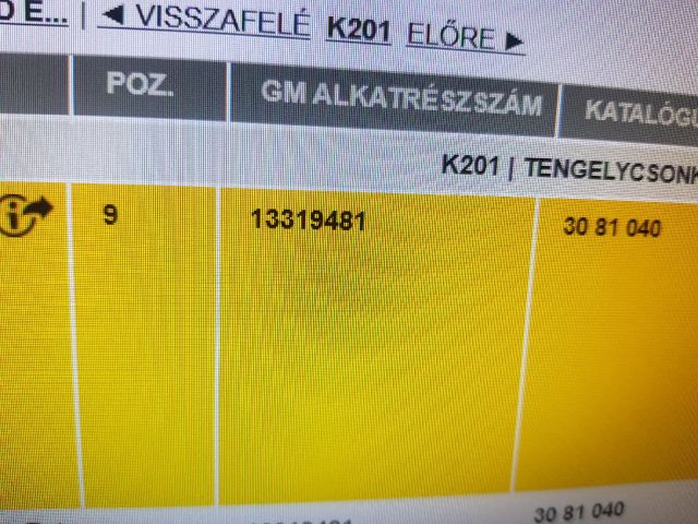 bontott OPEL ASTRA J Jobb Gólyaláb Csonkállvánnyal