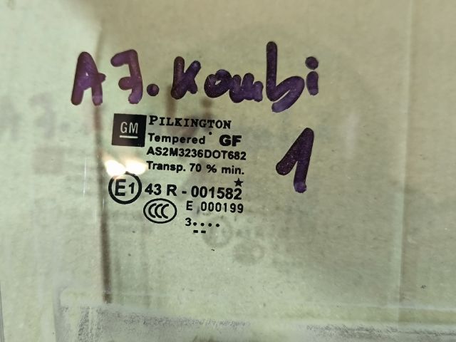 bontott OPEL ASTRA J Jobb hátsó Ablak