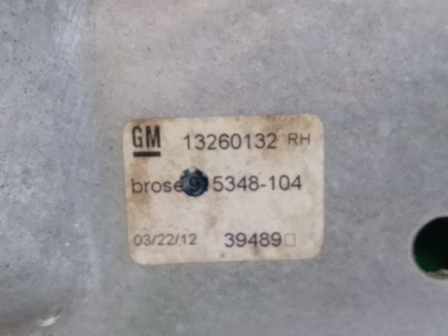 bontott OPEL ASTRA J Jobb hátsó Ablakemelő Szerkezet (Mechanikus)