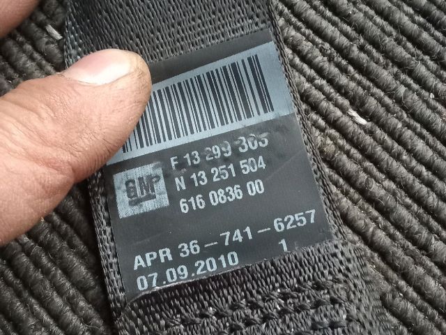 bontott OPEL ASTRA J Jobb hátsó Biztonsági Öv