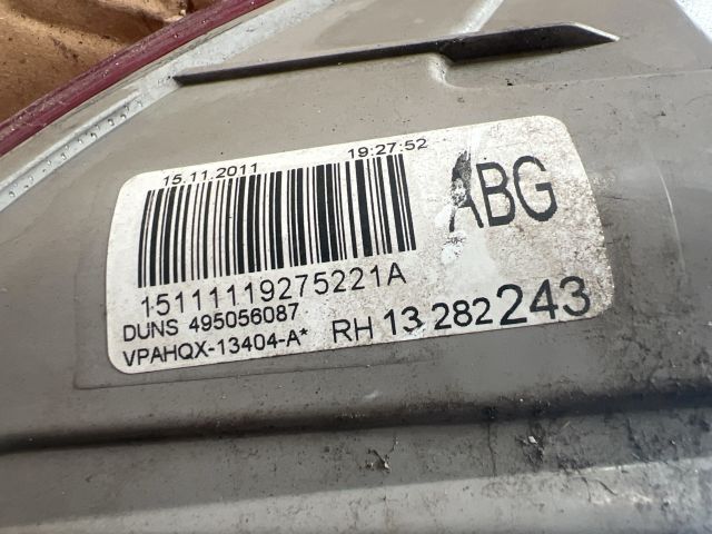 bontott OPEL ASTRA J Jobb Hátsó Lámpa