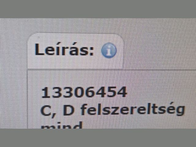 bontott OPEL ASTRA J Jobb Hátsó Lámpa