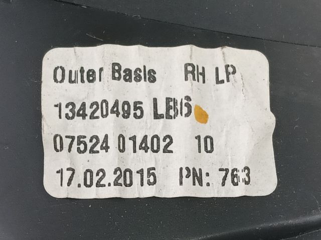 bontott OPEL ASTRA J Jobb Szellőző