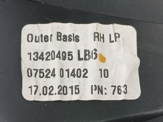 bontott OPEL ASTRA J Jobb Szellőző