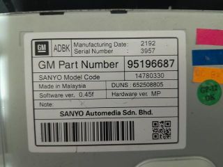 bontott OPEL ASTRA J Navigációs Fejegység