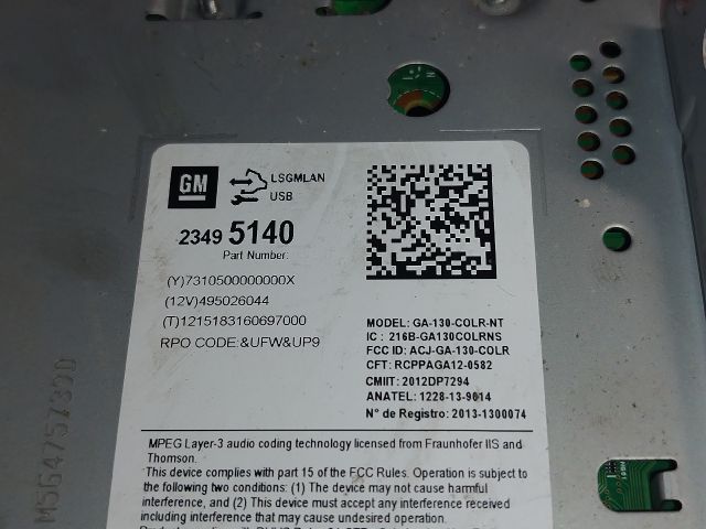 bontott OPEL ASTRA J Navigációs Fejegység