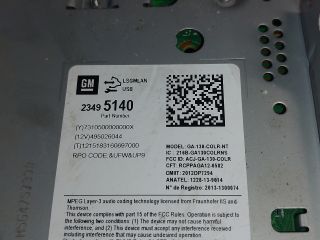 bontott OPEL ASTRA J Navigációs Fejegység