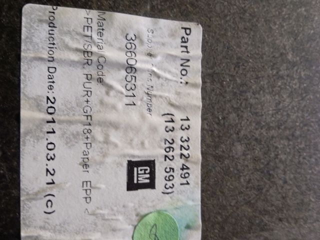 bontott OPEL ASTRA J Pótkerék Takaró