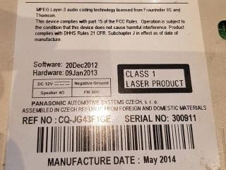 bontott OPEL ASTRA J Rádió / CD