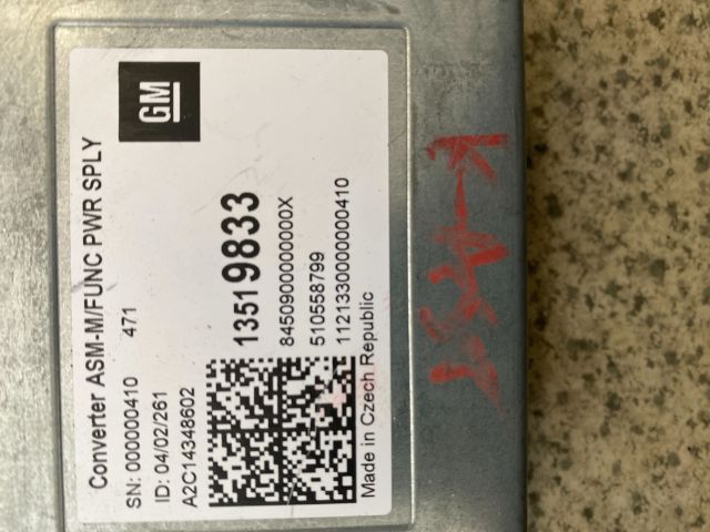 bontott OPEL ASTRA K AC/DC Inverter 230V