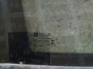 bontott OPEL ASTRA K Bal C Oszlop Oldalablak Üveg