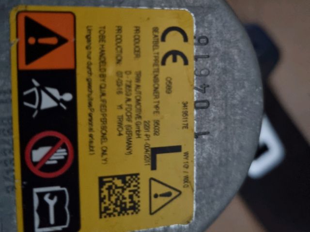 bontott OPEL ASTRA K Bal első Övfeszítő