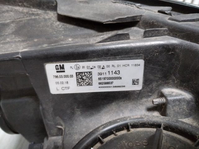 bontott OPEL ASTRA K Bal Fényszóró