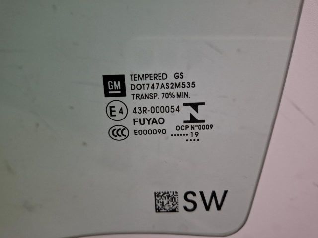 bontott OPEL ASTRA K Bal hátsó Ablak