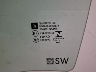 bontott OPEL ASTRA K Bal hátsó Ablak