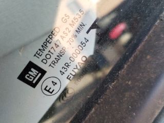 bontott OPEL ASTRA K Bal hátsó Ablak