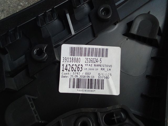 bontott OPEL ASTRA K Bal hátsó Ajtó Kárpit