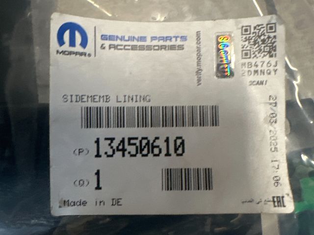 bontott OPEL ASTRA K Bal hátsó Belső Küszöb Burkolat