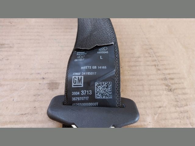 bontott OPEL ASTRA K Bal hátsó Biztonsági Öv