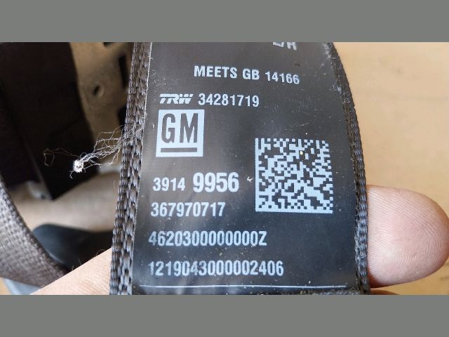 bontott OPEL ASTRA K Bal hátsó Biztonsági Öv