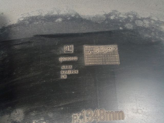 bontott OPEL ASTRA K Bal hátsó Dobbetét (Kerékjárati, Műanyag)