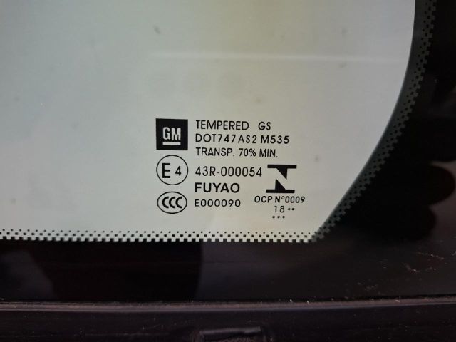 bontott OPEL ASTRA K Bal hátsó Fixüveg (Ajtóban)