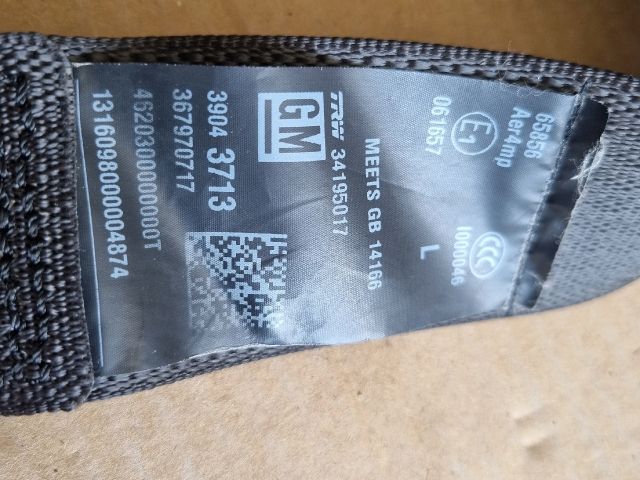 bontott OPEL ASTRA K Bal hátsó Övfeszítő