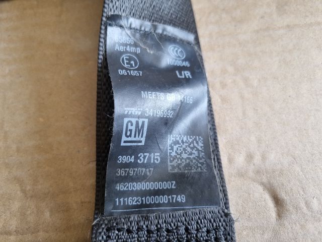 bontott OPEL ASTRA K Bal hátsó Övfeszítő