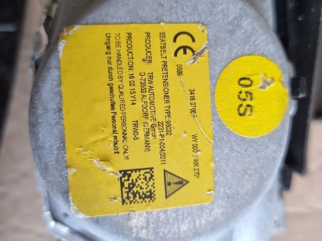 bontott OPEL ASTRA K Bal hátsó Övfeszítő