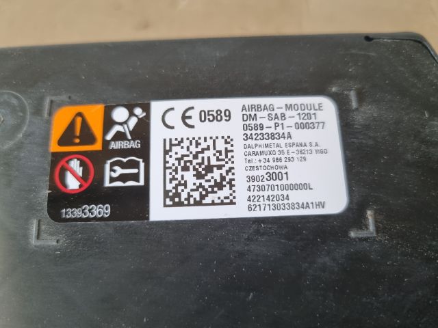 bontott OPEL ASTRA K Bal Oldallégzsák