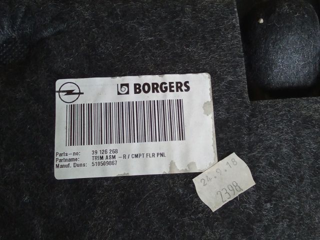 bontott OPEL ASTRA K Csomagtér Kárpit