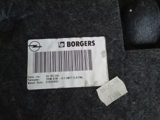 bontott OPEL ASTRA K Csomagtér Kárpit