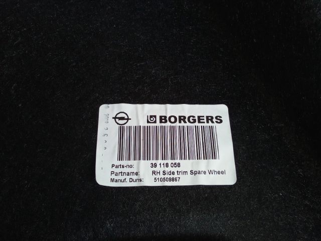 bontott OPEL ASTRA K Csomagtér Kárpit