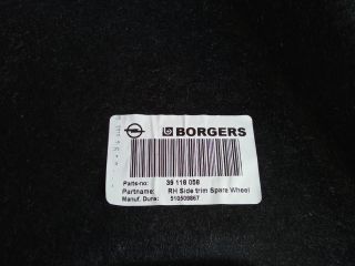 bontott OPEL ASTRA K Csomagtér Kárpit