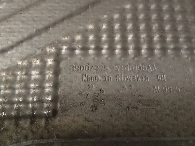 bontott OPEL ASTRA K Hátsó Kipufogó Dob Hővédő Lemez