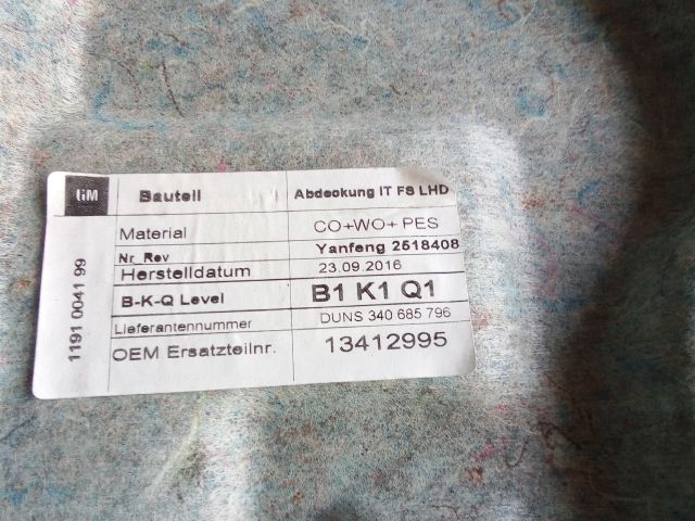 bontott OPEL ASTRA K Jobb Alsó Műszerfal Burkolat